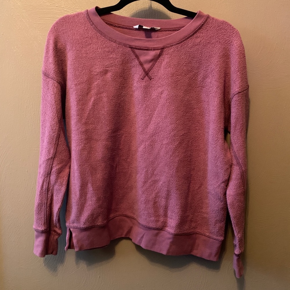 American Eagle Reverse Stitch Fleece Sweatshirt